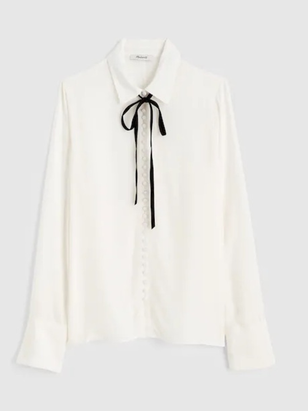 Madewell Necktie Button-Up Top
$128 winter white 40016